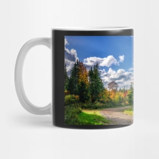 Dirt Road on a Sunny Autumn Day Mug